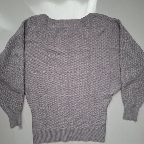 APRICOT Grey Knit Cotton Blend Sweater - Picture 2 of 9